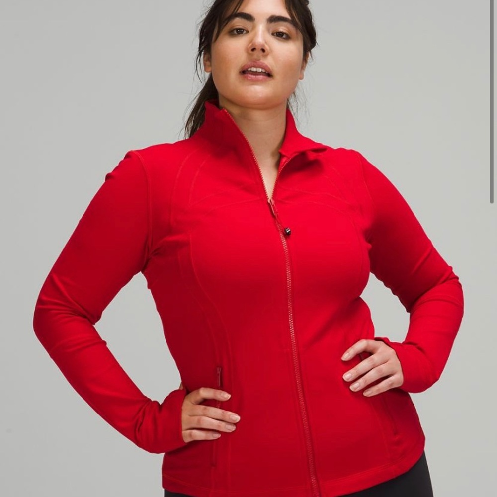 red lululemon define jacket